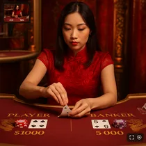 Wbetz - Baccarat en Direct - Jeu de Cartes Evolution Gaming